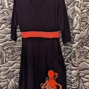 Svaha Ada style organic cotton cephalopod dress size 12